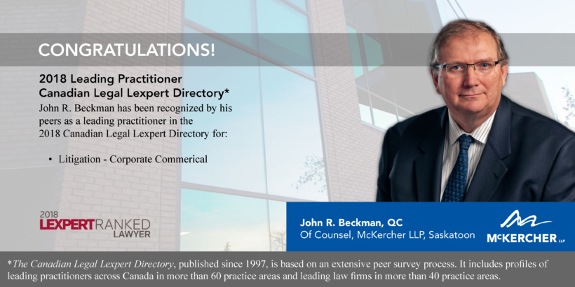 Lexpert Announcement JRB 2018