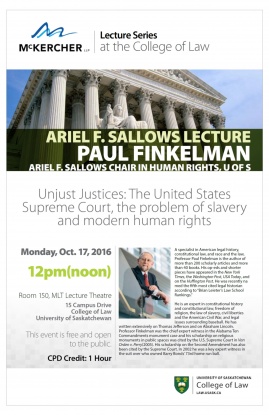 McK Lecture Finkelman Sallows Oct 2016