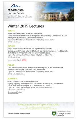 McK Lecture Series Winter 2019