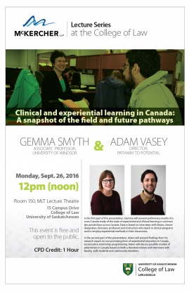 McKercher Lecture Series Smyth Vasey SEPT 2016