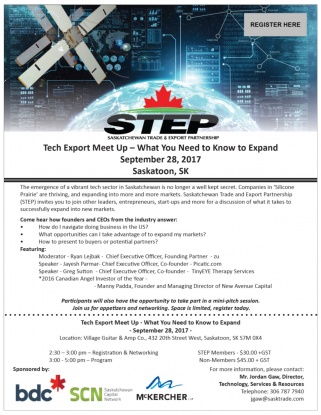 STEP Tech Export Poster