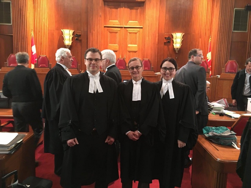 Left to Right: David Stack, QC, Janine L. Lavoie-Harding, Kelsey O'Brien